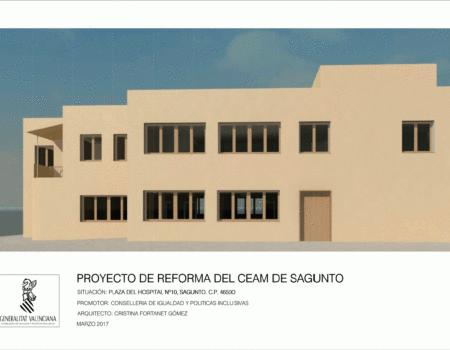Rehabilitación Ceam Sagunto . Arquitecto Cristina Fortanet
