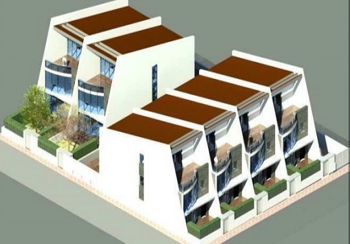 6 viviendas en hilera en Pau Gumbau. en Castellón. Arquitecto Cristina Fortanet