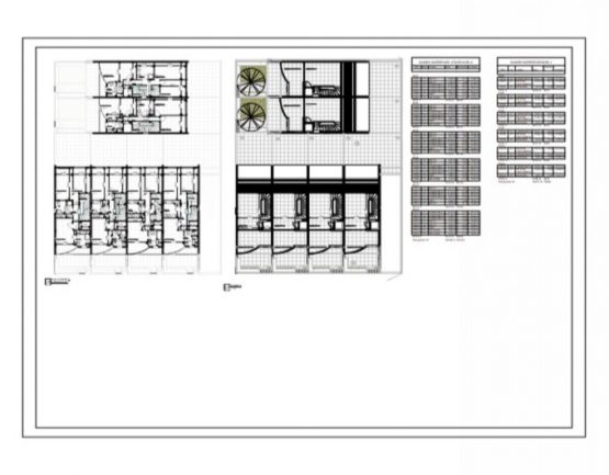 Proyecto 6 viviendas en hilera. Pau Gumbau Castellón. Arquitecto Cristina Fortanet