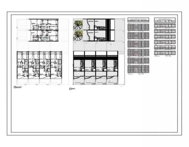 Proyecto 6 viviendas en hilera. Pau Gumbau Castellón. Arquitecto Cristina Fortanet