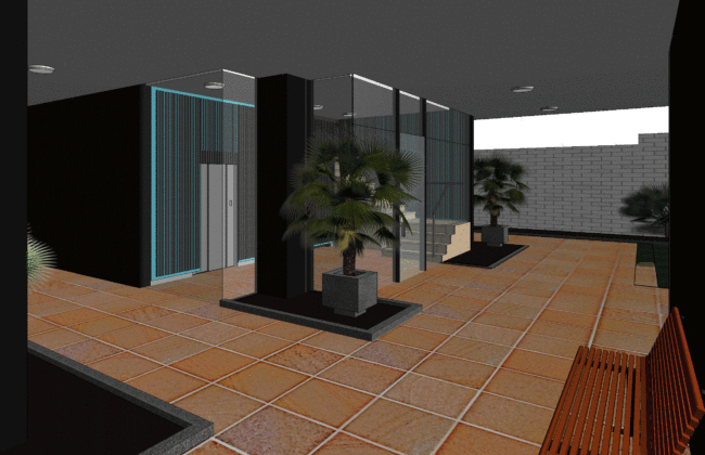 Aspecto-zaguan-Samarkanda. Arquitecto Cristina Fortanet