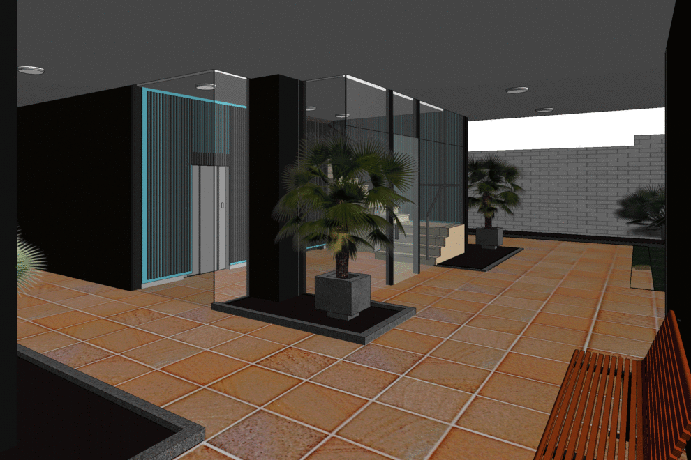 Aspecto-zaguan-Samarkanda. Arquitecto Cristina Fortanet