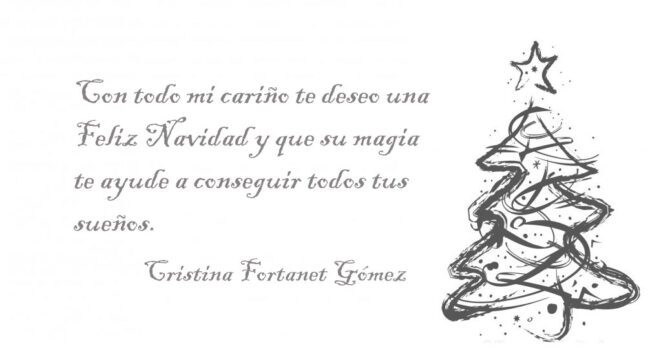 Postal Navidad 2019 Cristina Fortanet . Arquitecto de Castellón